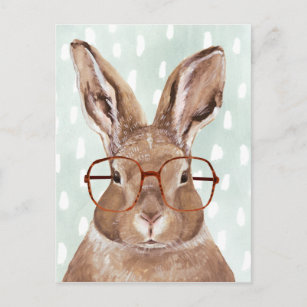Postal Bosque de cuatro ojos   Conejo conejo conejo