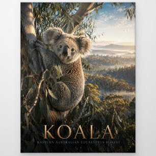 Postal Bosque de eucaliptos de koalas ANIMALES