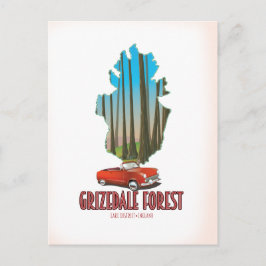 Postal bosque de grizdale distrito de los lagos inglaterr
