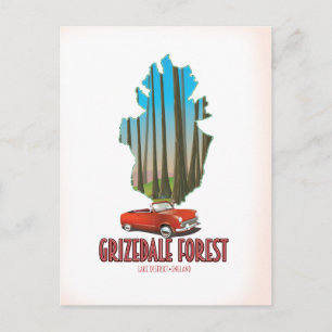 Postal bosque de grizdale distrito de los lagos inglaterr