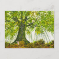 Bosque de hadas mágico de árboles frutales