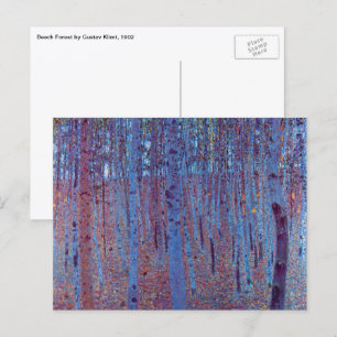 Postal Bosque de Hayas por Gustav Klimt, Arte Nouveau Ant