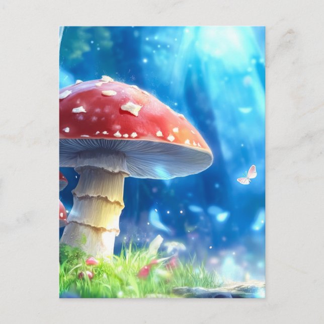 Postal Bosque de hongos (Anverso)