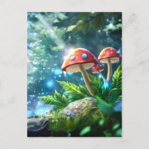 Postal Bosque de hongos