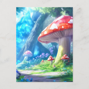 Postal Bosque de hongos