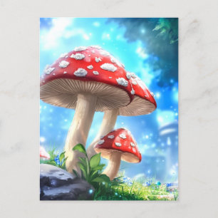 Postal Bosque de hongos
