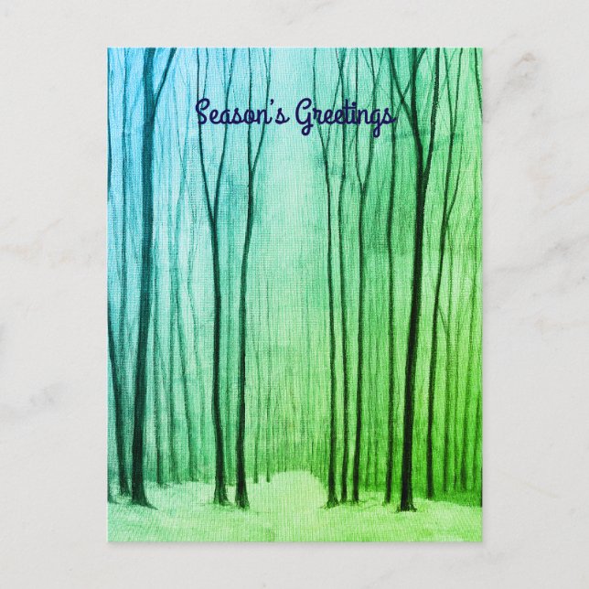 Postal Bosque de invierno (Anverso)