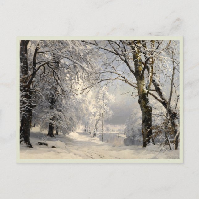 Postal Bosque de invierno (Anverso)