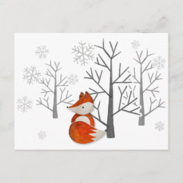 Postal Bosque de invierno Foxy