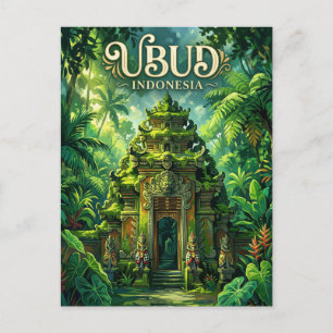 Postal Bosque de monos de Ubud Indonesia