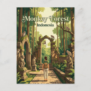 Postal Bosque de Monos de Ubud Indonesia