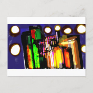 Postal Bosque de niebla lobo