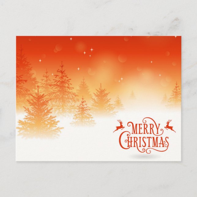 Postal Bosque de nieve (Anverso)