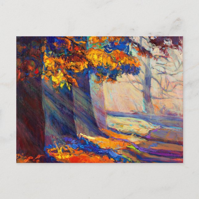 Postal Bosque de otoño