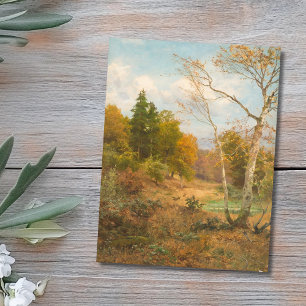 Postal Bosque de otoño - Heinrich Böhmer