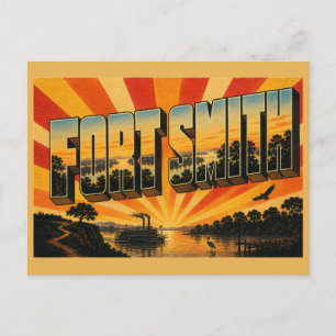 Postal Bosque del acantilado del río Fort Smith Oklahoma