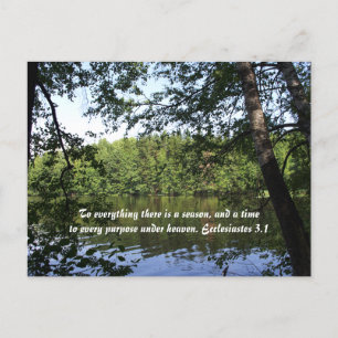 Postal Bosque del lago Season Ecclesiastes