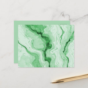 Postal Bosque Druzy Verde Agata Look