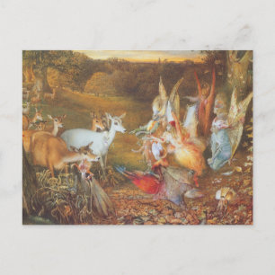 Postal Bosque Encantado del artista John Anster Fitzgeral