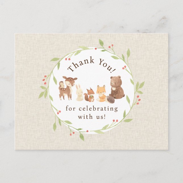 Postal Bosque Encantado Gracias (Anverso)