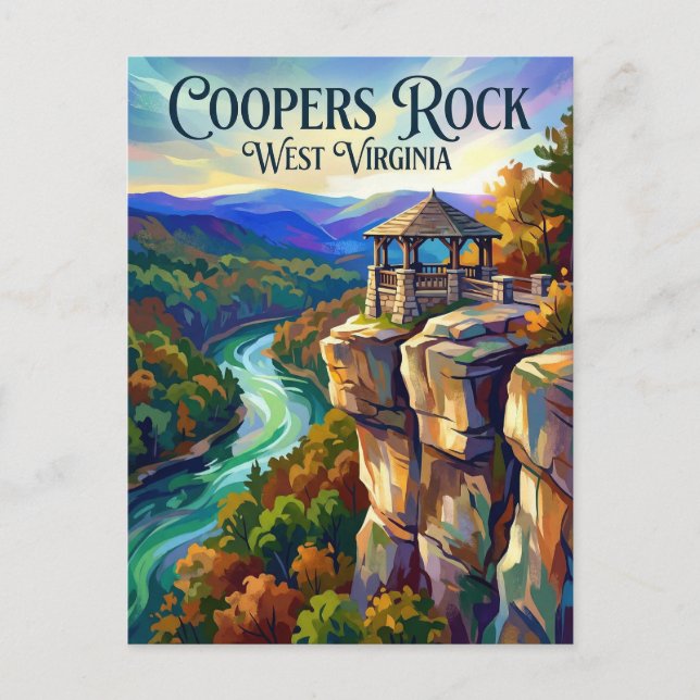 Postal Bosque Estatal Coopers Rock Virginia Occidental (Anverso)