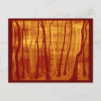 Postal bosque extraño
