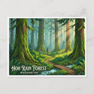 Postal Bosque lluvioso Hoh Forks Washington