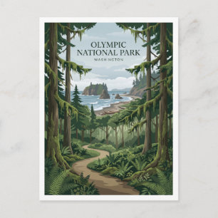 Postal Bosque Lluvioso Hoh Forks Washington
