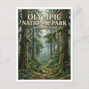 Postal Bosque lluvioso Hoh Forks Washington