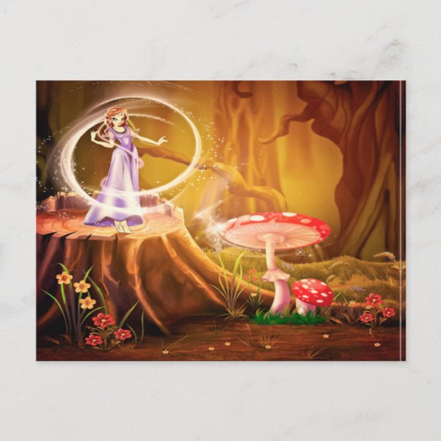 Postal Bosque mágico (Anverso)