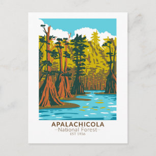 Postal Bosque Nacional Apalachicola árbol de ciprés calvo