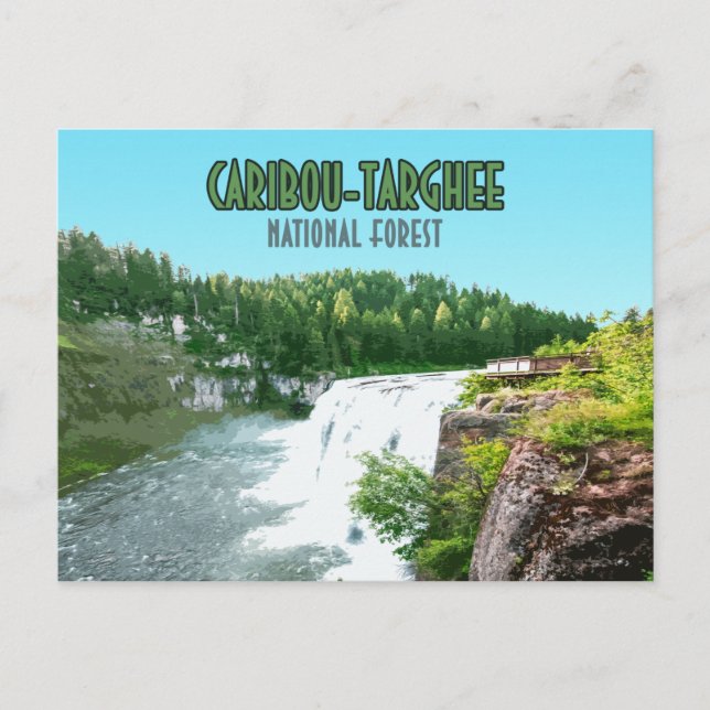 Postal Bosque nacional Caribou Targhee Idaho (Anverso)