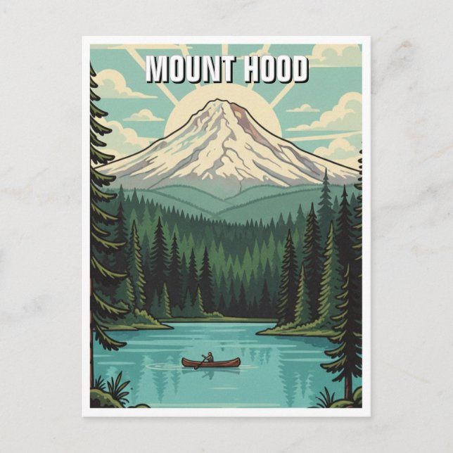 Postal Bosque nacional de Mount Hood (Anverso)