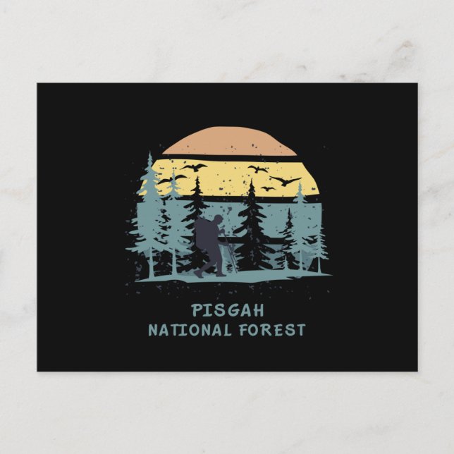 Postal Bosque nacional de Pisgah (Anverso)