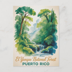 Postal Bosque Nacional El Yunque Puerto Rico Naturaleza