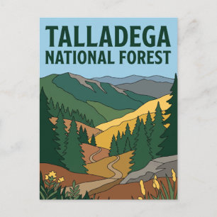 Postal Bosque Nacional Talladega Alabama