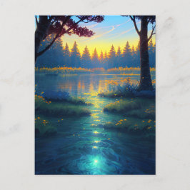 Postal Bosque pantanoso en un entorno salvaje mesmerizant