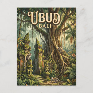 Postal Bosque Sagrado de Monos Ubud Indonesia