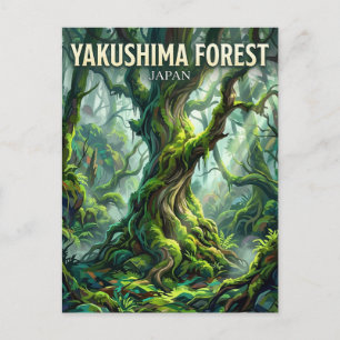 Postal Bosque Yakushima Japón