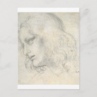 Postal bosqueje para la última cena de Leonardo da Vinci.