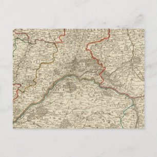 Postal Bosques y carreteras de Francia