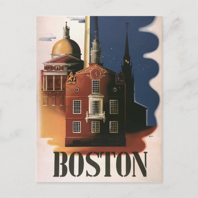 Postal Boston (Anverso)