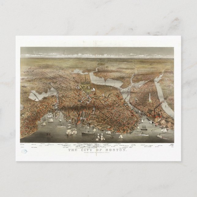 Postal Boston 1898 (Anverso)