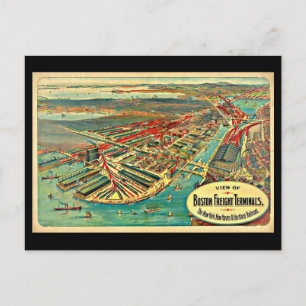 Postal Boston Art-24 postarjeta-vintage