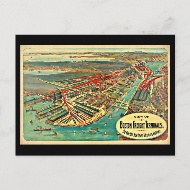 Postal Boston Art-24 postarjeta-vintage (Anverso)