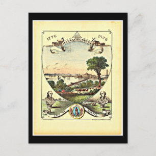 Postal Boston Art-6 postarjeta-vintage