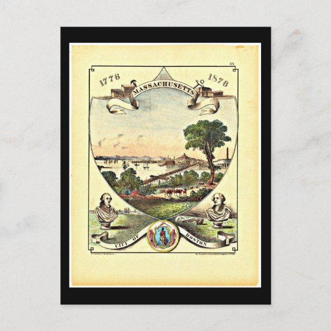 Postal Boston Art-6 postarjeta-vintage (Anverso)