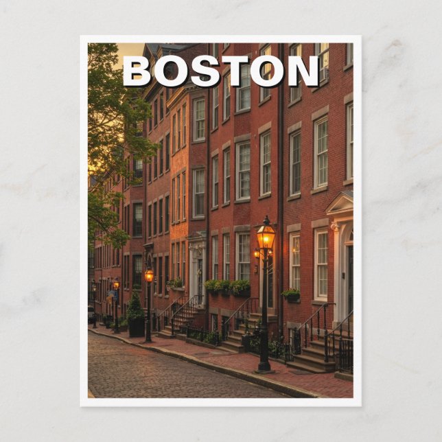 Postal Boston Beacon Hill Travel (Anverso)