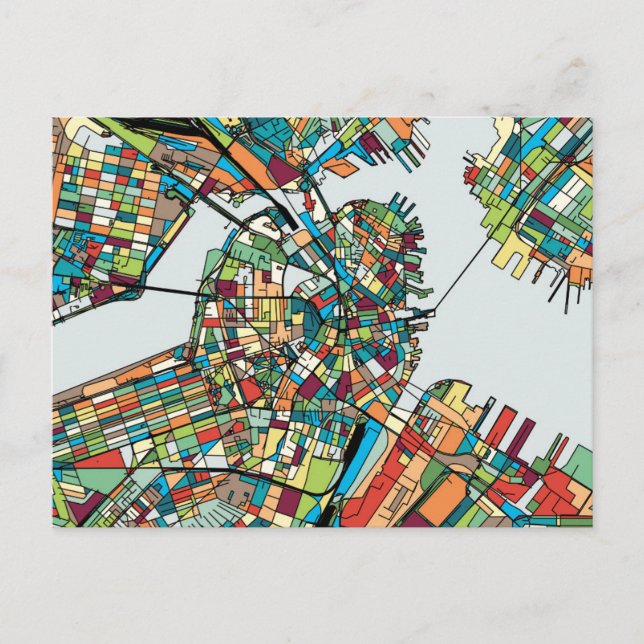 Postal Boston City USA (Anverso)