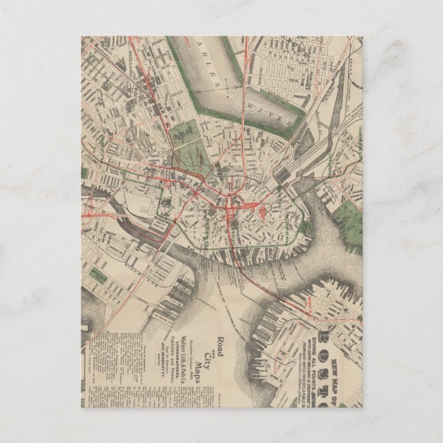 Postal boston common 1910 (Anverso)